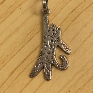 .925 Cat High Five Sterling Silver Jewelry Charm
